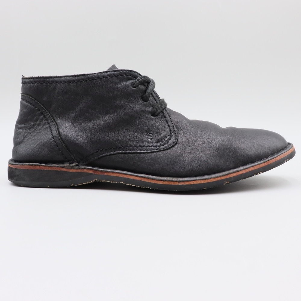 John Varvatos USA Hipster Chukka Boots Mens Black Leather Size 9.5 US F505L4B